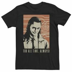 Licensed Character Men's Marvel Loki For All Time Always Poster Tee Charcoal -Licensed Character Shop unnamed file 27589