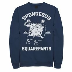 Licensed Character Men's Nickelodeon SpongeBob SquarePants Excited Established 99 Sweatshirt Char Htr -Licensed Character Shop unnamed file 27656