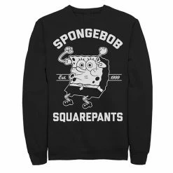 Licensed Character Men's Nickelodeon SpongeBob SquarePants Excited Established 99 Sweatshirt Char Htr -Licensed Character Shop unnamed file 27657