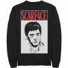 Licensed Character Men's Scar Face Scare Face Stare Big Face Sweatshirt Black -Licensed Character Shop unnamed file 27678