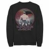 Licensed Character Men's Cartoon Network Samurai Jack The Meditating Warrior Badge Sweatshirt Black -Licensed Character Shop unnamed file 27682