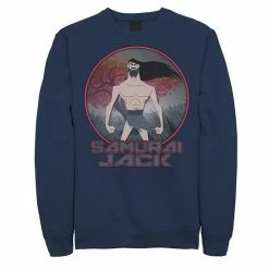 Licensed Character Men's Cartoon Network Samurai Jack The Meditating Warrior Badge Sweatshirt Black -Licensed Character Shop unnamed file 27685