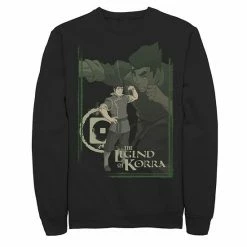 Licensed Character Men's The Legend Of Korra Bolin Collage Poster Graphic Fleece Pullover Charcoal Heather -Licensed Character Shop unnamed file 27692