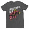 Licensed Character Men's Disney / Pixar Incredibles Incredible Dad Graphic Tee Athletic Heather -Licensed Character Shop unnamed file 27699