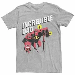 Licensed Character Men's Disney / Pixar Incredibles Incredible Dad Graphic Tee Athletic Heather -Licensed Character Shop unnamed file 27700