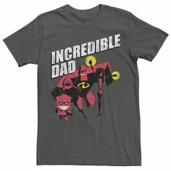 Licensed Character Men's Disney / Pixar Incredibles Incredible Dad Graphic Tee Athletic Heather -Licensed Character Shop unnamed file 27701