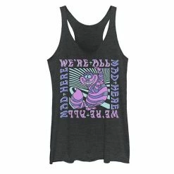 Licensed Character Juniors' Disney Alice In Wonderland Cheshire Cat Tank Black -Licensed Character Shop unnamed file 27704