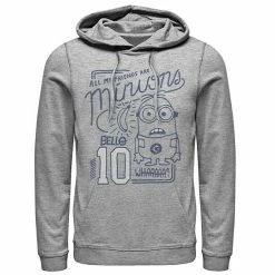 Licensed Character Men's Despicable Me Minions Bob All My Friends Pullover Hoodie Athletic Heather -Licensed Character Shop unnamed file 27707