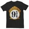 Licensed Character Men's Harry Potter Platform 9 &3/4 Sign Tee Black -Licensed Character Shop unnamed file 27709