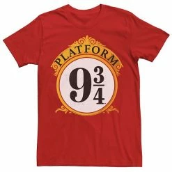 Licensed Character Men's Harry Potter Platform 9 &3/4 Sign Tee Black -Licensed Character Shop unnamed file 27712