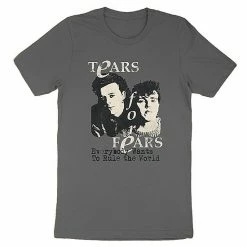 Licensed Character Men's Tears For Fears Rule The World Tee Gray