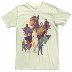 Licensed Character Men's Marvel Eternals Deco Art Style Character Collage Tee Black