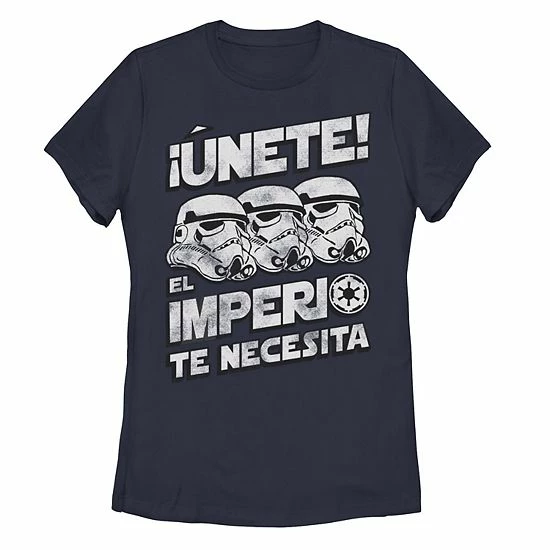 Licensed Character Juniors'Star Wars El Imperio Te Necesita Stormtrooper Tee Black 4 Licensed Character Juniors'Star Wars El Imperio Te Necesita Stormtrooper Tee Black - Image 2