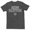 Licensed Character Men's ESPN Miss Clutch White Text Logo Tee Charcoal Heather -Licensed Character Shop unnamed file 27750