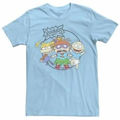 Licensed Character Men's Rugrats Chuckie Tommy & Angelica Logo Tee Athletic Heather -Licensed Character Shop unnamed file 27760