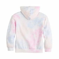 Licensed Character Girls 7-16 Star Wars The Mandalorian Grogu Aka Baby Yoda Tie Dye Fleece Graphic Hoodie -Licensed Character Shop unnamed file 278