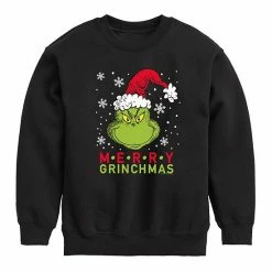 Licensed Character Boys 8-20 Dr. Seuss How The Grinch Stole Christmas Merry Graphic Sweatshirt Navy -Licensed Character Shop unnamed file 2793