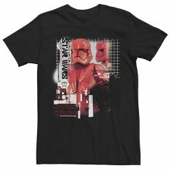 Licensed Character Men's Star Wars Red Trooper Schematic Tee Black -Licensed Character Shop unnamed file 28101