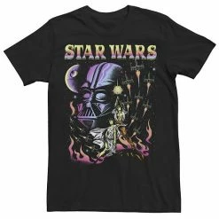 Licensed Character Men's Star Wars Vintage Darth Vader Poster Fill Tee Black -Licensed Character Shop unnamed file 28105