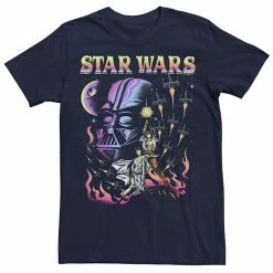 Licensed Character Men's Star Wars Vintage Darth Vader Poster Fill Tee Black -Licensed Character Shop unnamed file 28106
