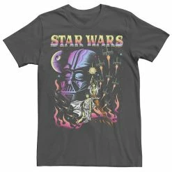 Licensed Character Men's Star Wars Vintage Darth Vader Poster Fill Tee Black -Licensed Character Shop unnamed file 28107