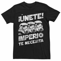 Licensed Character Men's Star Wars Unete El Imperio Te Necesita Stormtrooper Faded Portrait Tee Navy -Licensed Character Shop unnamed file 28114