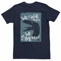 Licensed Character Men's Jurassic World Two We Made Them We Save Them Tee Charcoal -Licensed Character Shop unnamed file 28125