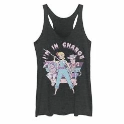 Licensed Character Disney / Pixar's Toy Story Juniors' Little Bo Peep "I'm In Charge" Tank Top Black Heather -Licensed Character Shop unnamed file 28130