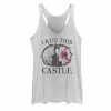 Licensed Character Disney Sleeping Beauty Juniors' Maleficent Graphic Tank Pink Heather -Licensed Character Shop unnamed file 28132
