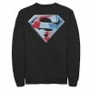 Licensed Character Men's DC Comics Superman Cutout Chest Logo Fleece Sweatshirt Charcoal Heather -Licensed Character Shop unnamed file 28139