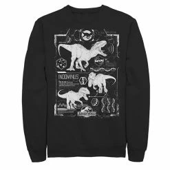 Licensed Character Men's Jurassic World Indominus Rex Schematic Sweatshirt Charcoal Heather -Licensed Character Shop unnamed file 28146