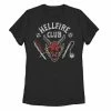 Licensed Character Juniors' Stranger Things Hellfire Club Mace And Dagger Graphic Tee -Licensed Character Shop unnamed file 2816