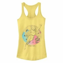 Licensed Character Juniors' Captain Marvel Comic Skyline Portrait Tank Top Cancun -Licensed Character Shop unnamed file 28177