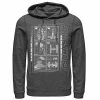 Licensed Character Men's Star Wars Battle Ships Schematic Hoodie Red -Licensed Character Shop unnamed file 28196