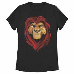 Licensed Character Disney's The Lion King Juniors' Mufasa Graphic Tee Black -Licensed Character Shop unnamed file 28202