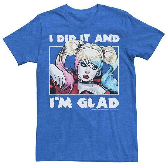 Licensed Character Men's Batman Harley I Did It And Im Glad Tee Royal 6 Licensed Character Men's Batman Harley I Did It And Im Glad Tee Royal - Image 4