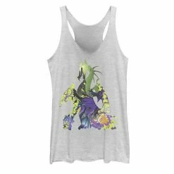 Licensed Character Disney's Sleeping Beauty Juniors' Maleficent Dragon Graphic Tank Black Heather -Licensed Character Shop unnamed file 28220