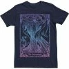 Licensed Character Men's Disney Sleeping Beauty Maleficent Tarot Poster Tee Navy -Licensed Character Shop unnamed file 28246