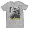 Licensed Character Men's Jurassic World Indominus Rex Profile View Tee Silver -Licensed Character Shop unnamed file 28250