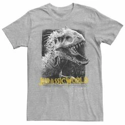 Licensed Character Men's Jurassic World Indominus Rex Profile View Tee Silver -Licensed Character Shop unnamed file 28253