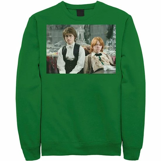 Licensed Character Men's Goblet Of Fire Harry And Ron Photo Real Sweatshirt Red 5 Licensed Character Men's Goblet Of Fire Harry And Ron Photo Real Sweatshirt Red - Image 3