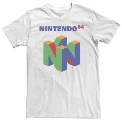 Licensed Character Men's Nintendo 64 Logo Colorful Tee White -Licensed Character Shop unnamed file 28311