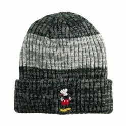 Licensed Character Men's Disney Mickey Mouse Tonal Marled Striped Cuff Beanie