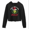Licensed Character Juniors' Dr. Seuss's The Grinch Being Jolly Cropped Graphic Hoodie -Licensed Character Shop unnamed file 2842