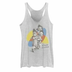 Licensed Character Disney / Pixar's Luca Scooter Kids Visit Italia Juniors' Tank Top White Heather -Licensed Character Shop unnamed file 28471