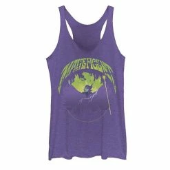 Licensed Character Disney's Sleeping Beauty Juniors' Maleficent Rock Theme Graphic Tank Purple Heather -Licensed Character Shop unnamed file 28480