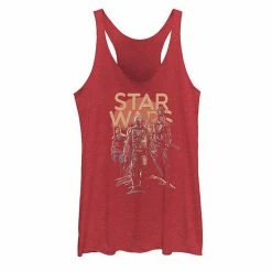 Licensed Character Juniors' Star Wars The Mandalorian Character Entourage Tank Top Navy Heather -Licensed Character Shop unnamed file 28489