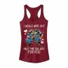 Licensed Character Juniors' Marvel Thanos Half The Galaxy Valentine Tank Top Black -Licensed Character Shop unnamed file 28490