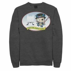 Licensed Character Men's DC Comics The Penguin Jingle Bells Batman Smells Christmas Sweatshirt Charcoal Heather -Licensed Character Shop unnamed file 28512