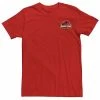 Licensed Character Men's Jurassic Park Logo Red & Yellow Pocket Tee -Licensed Character Shop unnamed file 28542
